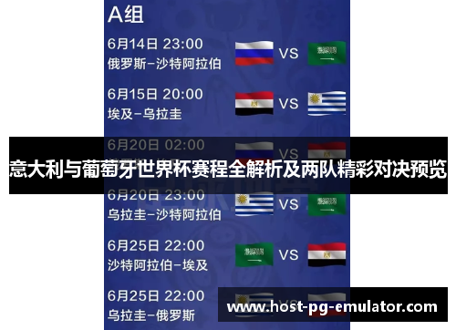 意大利与葡萄牙世界杯赛程全解析及两队精彩对决预览 意大利与葡萄牙世界杯赛程全解析及两队精彩对决预览